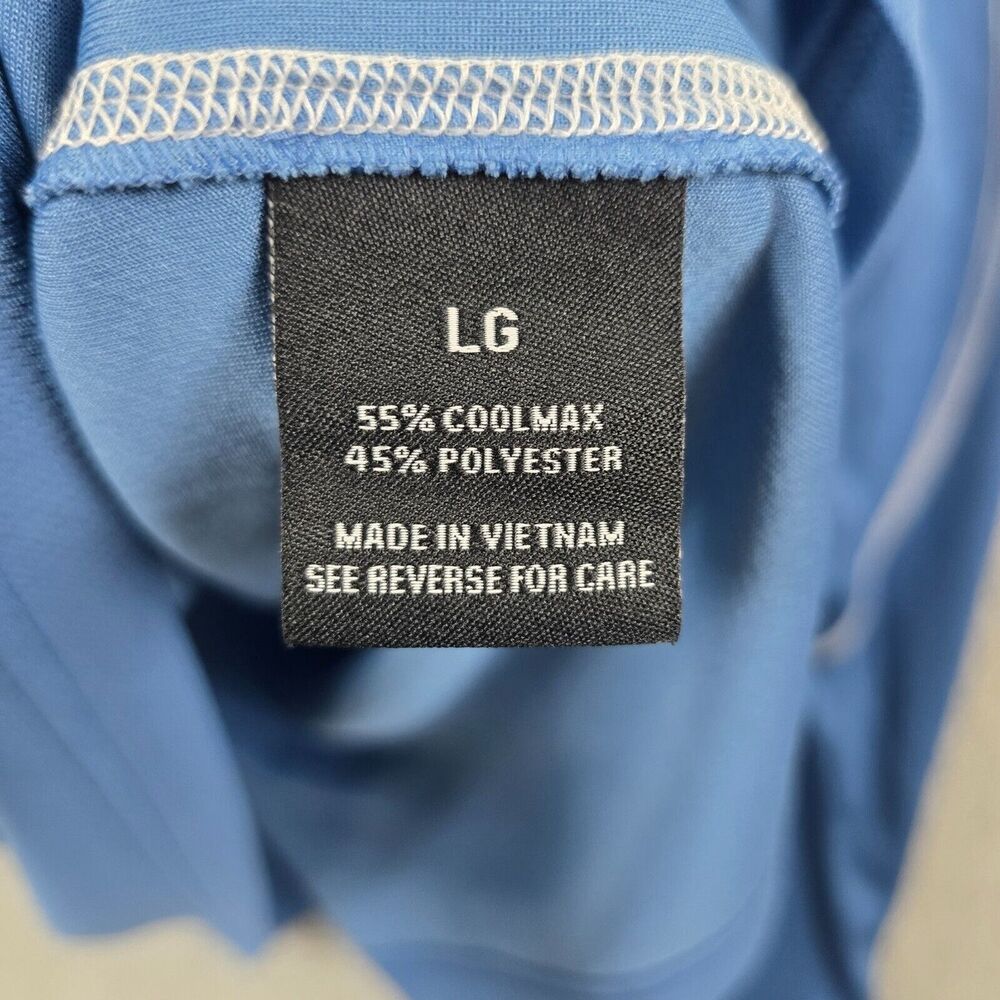 TGW Golf Blue Long Sleeve Shirt 1/4 Zip Pullover Size L - Picture 5 of 9